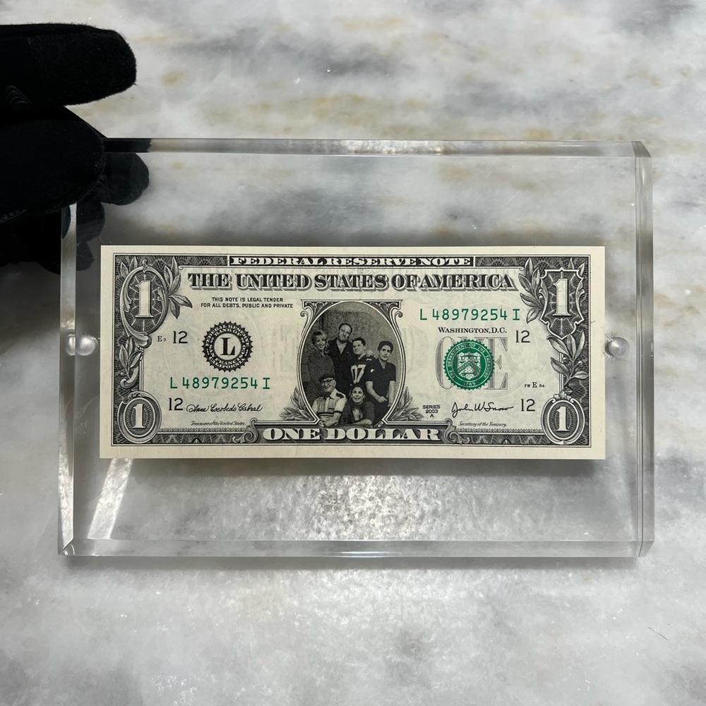 The Sopranos Memorabilia Dollar Bill Framed